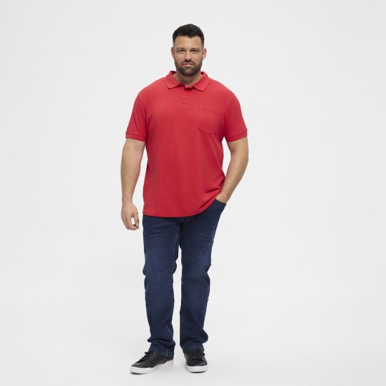 North Latitude Polo Short Sleeve Red - Поло тениски - мъжки тениски с яка големи размери