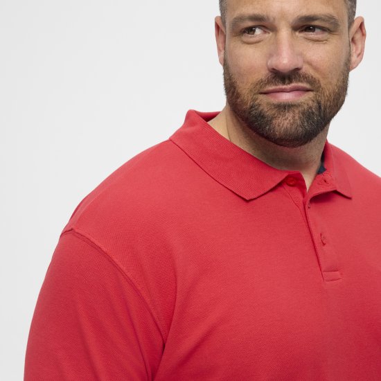 North Latitude Polo Short Sleeve Red - Поло тениски - мъжки тениски с яка големи размери