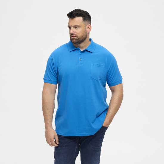 North Latitude Polo Short Sleeve Blue - Поло тениски - мъжки тениски с яка големи размери