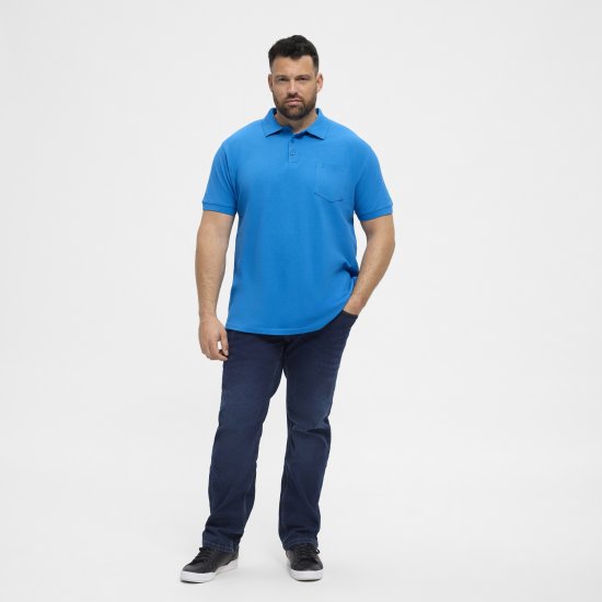North Latitude Polo Short Sleeve Blue - Поло тениски - мъжки тениски с яка големи размери