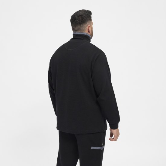 North Latitude Sweatshirt Ottoman Black - Суичъри & cуичъри с качулка - мъжки суичъри големи размери