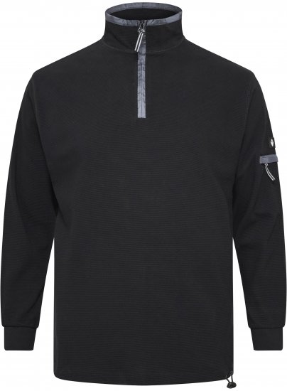 North Latitude Sweatshirt Ottoman Black - Суичъри & cуичъри с качулка - мъжки суичъри големи размери