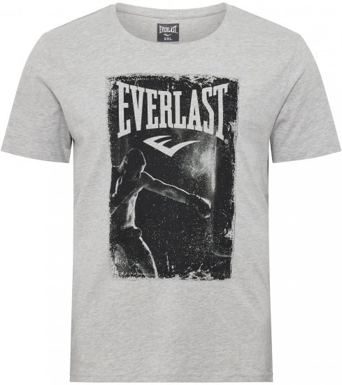 North Latitude Everlast T-shirt Grey Melange - Тениски - мъжки тениски големи размери