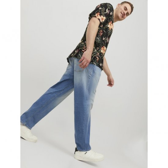 Jack & Jones MIKE ORIGINAL GE 314 Blue Denim - Дънки и панталони - мъжки Дънки и панталони големи размери