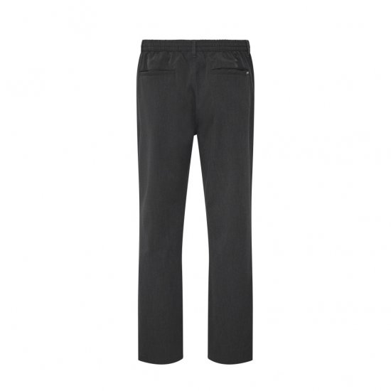 North Latitude Dress Pants Elastic Waist Dark Grey Melange - Панталони - мъжки панталони големи размери