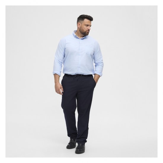 North Latitude Dress Pants Elastic Waist Navy Blue - Панталони - мъжки панталони големи размери