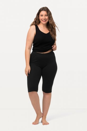 Ulla Popken Stretch Knit Bike Shorts Black - Ulla Popken - Ulla Popken макси дрехи
