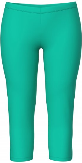 Ulla Popken Basic Stretch Knit Capris Green - Дамски Дънки & Панталони в Големи Размери – Plus Size - 