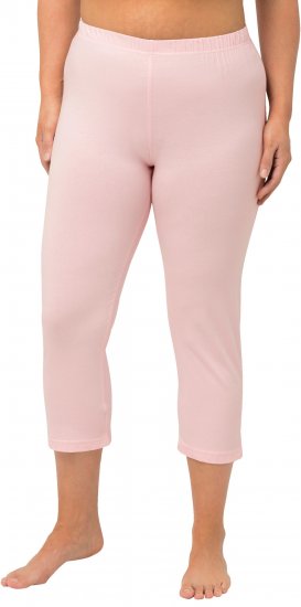 Ulla Popken Basic Stretch Knit Capris Pink - Дамски Дънки & Панталони в Големи Размери – Plus Size - 