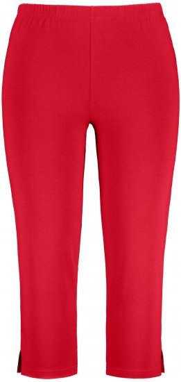 Ulla Popken Basic Stretch Knit Capris Red - Дамски Дънки & Панталони в Големи Размери – Plus Size - 