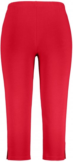 Ulla Popken Basic Stretch Knit Capris Red - Дамски Дънки & Панталони в Големи Размери – Plus Size - 