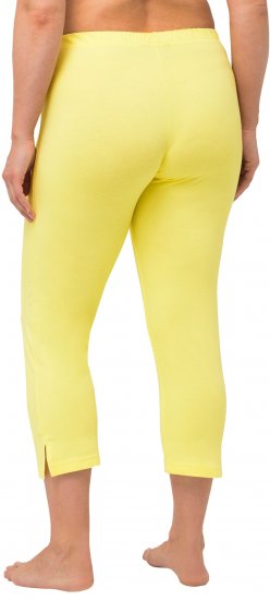Ulla Popken Basic Stretch Knit Capris Yellow - Дамски Дънки & Панталони в Големи Размери – Plus Size - 