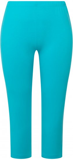 Ulla Popken Basic Stretch Knit Capris Blue - Дамски Дънки & Панталони в Големи Размери – Plus Size - 