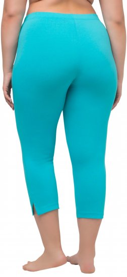 Ulla Popken Basic Stretch Knit Capris Blue - Дамски Дънки & Панталони в Големи Размери – Plus Size - 