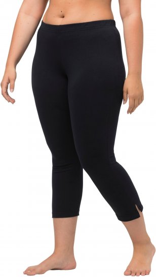 Ulla Popken Basic Stretch Knit Capris Navy - Дамски Дънки & Панталони в Големи Размери – Plus Size - 