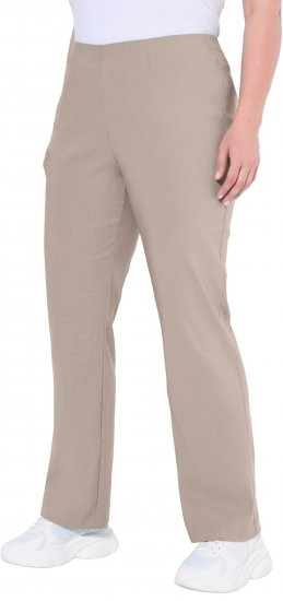 Ulla Popken Classic Stretch Bengaline Comfort Pants Beige - Дамски Дънки & Панталони в Големи Размери – Plus Size - 