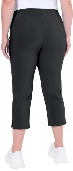 Ulla Popken Stretch Basic Bengaline Capri Pants Black - Дамски Дънки & Панталони в Големи Размери – Plus Size - 