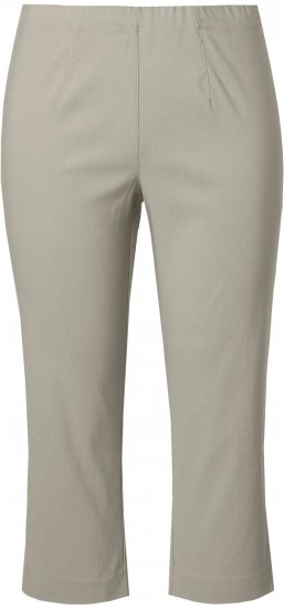 Ulla Popken Stretch Basic Bengaline Capri Pants Grey - Дамски Дънки & Панталони в Големи Размери – Plus Size - 
