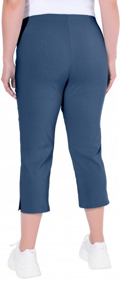 Ulla Popken Stretch Basic Bengaline Capri Pants Denim Blue - Дамски Дънки & Панталони в Големи Размери – Plus Size - 
