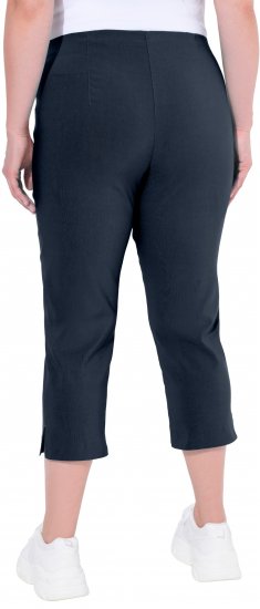 Ulla Popken Stretch Basic Bengaline Capri Pants Navy Blue - Дамски Дънки & Панталони в Големи Размери – Plus Size - 