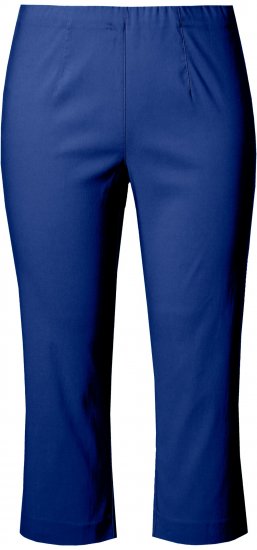 Ulla Popken Stretch Basic Bengaline Capri Pants Blue - Дамски Дънки & Панталони в Големи Размери – Plus Size - 