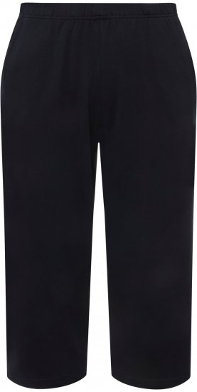 Ulla Popken Pull On Knit Elastic Waist Pocket Crop Pants Blue - Дамски Дънки & Панталони в Големи Размери – Plus Size - 