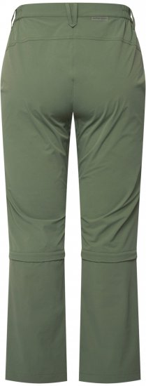 Ulla Popken Versatile Zip Off Leg Quick Dry Stretch Pants Green - Ulla Popken - 