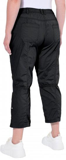 Ulla Popken Roll Tab Hem Stretch Cargo Pants Black - Дамски Дънки & Панталони в Големи Размери – Plus Size - 