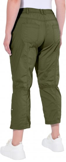 Ulla Popken Roll Tab Hem Stretch Cargo Pants Green - Дамски Дънки & Панталони в Големи Размери – Plus Size - 