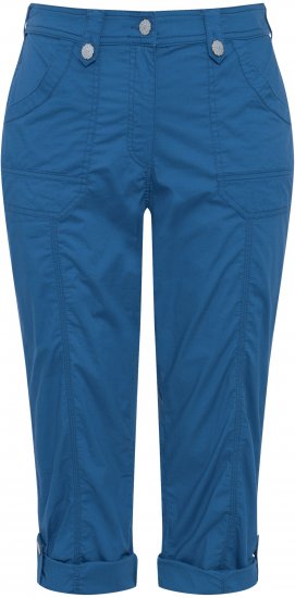 Ulla Popken Roll Tab Hem Stretch Cargo Pants Blue - Дамски Дънки & Панталони в Големи Размери – Plus Size - 