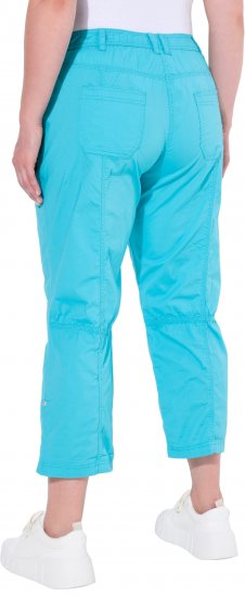 Ulla Popken Roll Tab Hem Stretch Cargo Pants Deep Aqua - Дамски Дънки & Панталони в Големи Размери – Plus Size - 