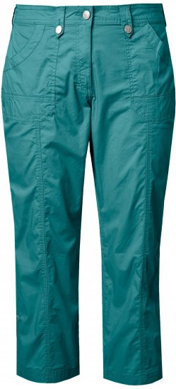 Ulla Popken Roll Tab Hem Stretch Cargo Pants Teal - Дамски Дънки & Панталони в Големи Размери – Plus Size - 