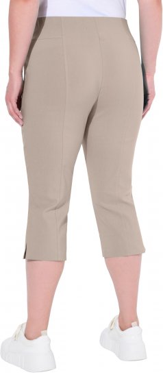 Ulla Popken Bengaline Elastic Waist Stretch Capri Pants Orange - Дамски Дънки & Панталони в Големи Размери – Plus Size - 