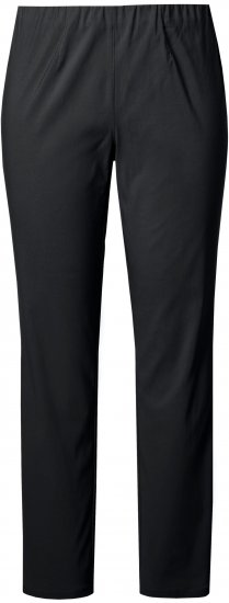 Ulla Popken Bengaline Slim Leg Sienna Fit Elastic Waist Pants Black - Дамски Дънки & Панталони в Големи Размери – Plus Size - 