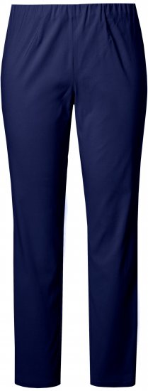 Ulla Popken Bengaline Slim Leg Sienna Fit Elastic Waist Pants Blue - Дамски Дънки & Панталони в Големи Размери – Plus Size - 