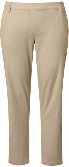 Ulla Popken Chino Elastic Waist Stretch Cotton Pants Brown - Дамски Дънки & Панталони в Големи Размери – Plus Size - 