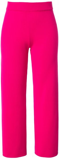 Ulla Popken Fine Sweater Knit Wide Leg Pants Red - Дамски Дънки & Панталони в Големи Размери – Plus Size - 