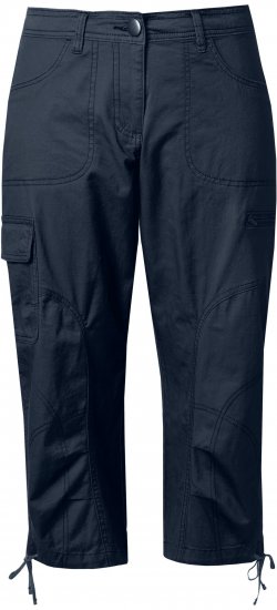 Ulla Popken Stretch Cotton Cargo Crop Pants Navy - Дамски Дънки & Панталони в Големи Размери – Plus Size - 