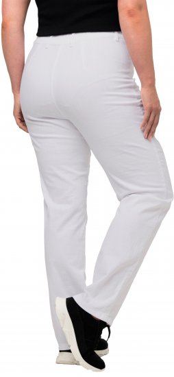 Ulla Popken Summer Pants Mony Snow White - Дамски Дънки & Панталони в Големи Размери – Plus Size - 