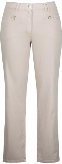 Ulla Popken Summer Pants Mony Beige - Дамски Дънки & Панталони в Големи Размери – Plus Size - 
