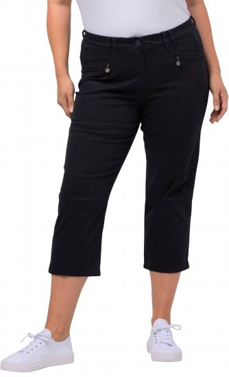 Ulla Popken Mony Stretch Capri Pants Navy - Дамски Дънки & Панталони в Големи Размери – Plus Size - 