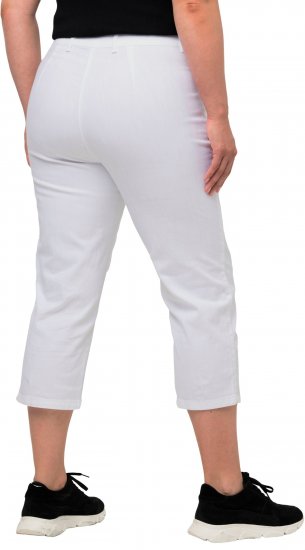 Ulla Popken Mony Stretch Capri Pants Snow White - Дамски Дънки & Панталони в Големи Размери – Plus Size - 