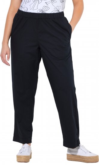 Ulla Popken Wide Leg Ruby Fit Stretch Chino Pants Navy - Дамски Дънки & Панталони в Големи Размери – Plus Size - 