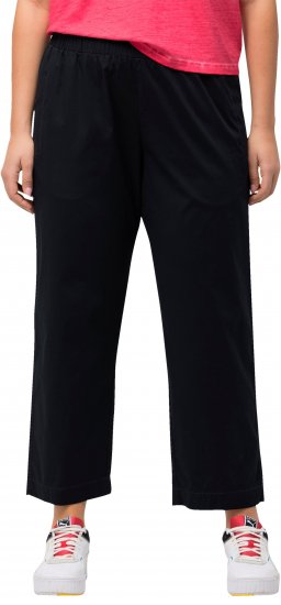 Ulla Popken Wide Leg Ruby Fit Stretch Chino Pants Dark Teal - Дамски Дънки & Панталони в Големи Размери – Plus Size - 