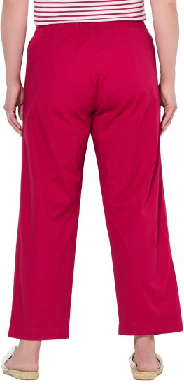 Ulla Popken Wide Leg Ruby Fit Stretch Chino Pants Salsa - Дамски Дънки & Панталони в Големи Размери – Plus Size - 