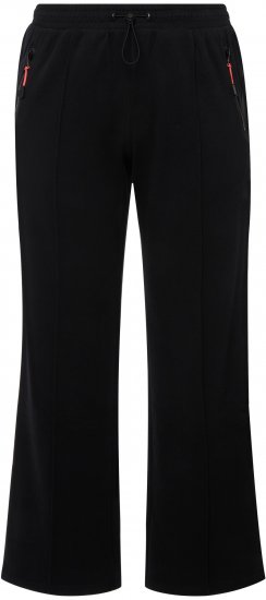Ulla Popken Holo Detail Sweatpants Black - Дамски Дънки & Панталони в Големи Размери – Plus Size - 