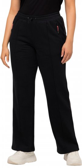 Ulla Popken Holo Detail Sweatpants Black - Дамски Дънки & Панталони в Големи Размери – Plus Size - 