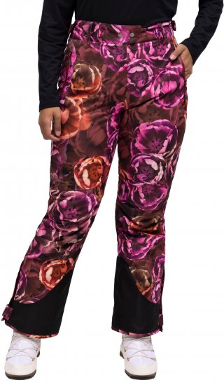 Ulla Popken Hyprar Rose Print Fully Lined Ski Pants Orange - Дамски Дънки & Панталони в Големи Размери – Plus Size - 