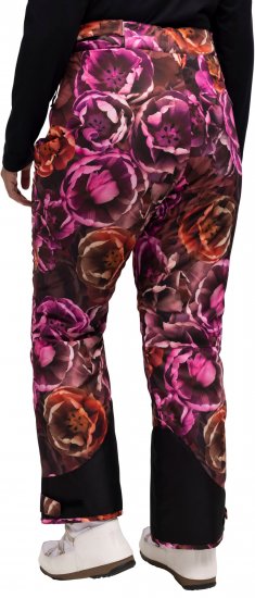 Ulla Popken Hyprar Rose Print Fully Lined Ski Pants Orange - Дамски Дънки & Панталони в Големи Размери – Plus Size - 