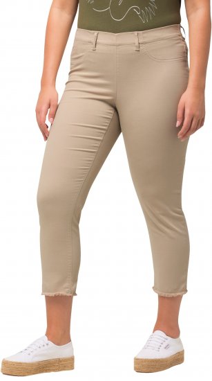 Ulla Popken Stretch Blend Bengaline Pants Dark Putty - Дамски Дънки & Панталони в Големи Размери – Plus Size - 